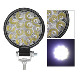 Mini Luz De Trabajo Redonda De 42 W, 14 Led, 6000 K, 2500 Lm