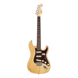 Guitarra Elétrica Sx Ash Series Sst/ash De  Freixo Natural Brilhante Com Diapasão De Pau-rosa