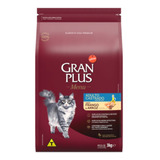 Alimento Gran Plus Castrados Para Gato Adulto Sabor Frango E Arroz Em Sacola De 3kg
