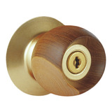 Chapa Para Alcoba Schlage Segurex Bell Wood Gold A50ws