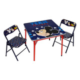 Mesa Con Dos Sillas Plegables Disney