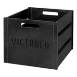 Victrola Wooden Record Crate, Black (va-20-blk)