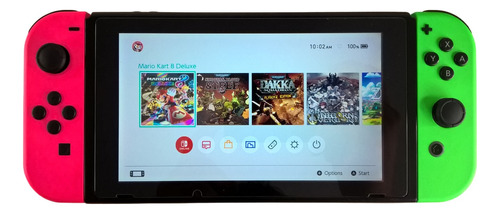 Nintendo Switch Caja Roja Programada + 128gb + Full Juegos