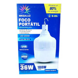 Foco Led De Emergencia 36w Recargable Portatil P/ Exteriores