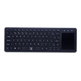 Teclado Maxprint  Wireless Tv Plus C/ Touchpad 1200dpi Preto