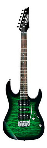 Guitarra Eléctrica  6 Cuerdas Transparente Green Burst.