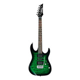 Guitarra Eléctrica  6 Cuerdas Transparente Green Burst.