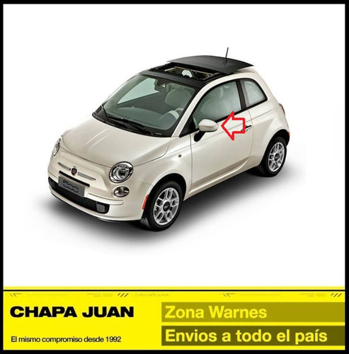 Espejo Fiat 500 2010 2011 2012 2013 2014 Electrico Derecho Foto 2
