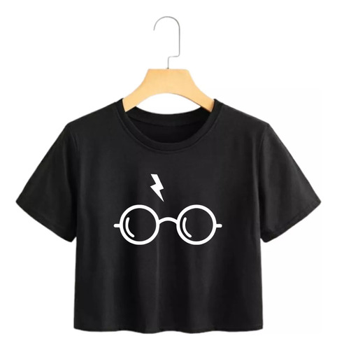 Remera Corta Harry Potter Pupera Hogwarts Aesthetic Always 