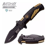 Canivete Sobrevivencia Mtech Fire Fighter - Gold- C/ Nfe
