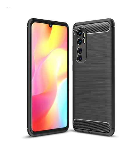 Funda Fibra Carbono Compatible Con Xiaomi Mi Note 10 Lite