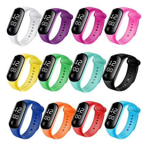 50 Piezas Reloj Led Digital Watch Touch Unisex Mayoreo