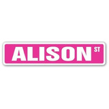Alison Street Sign Childrens Name Room Sign  Interiorex...