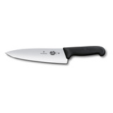 Cuchillo De Chef Recto Fibrox Color Negro, 20 Cm