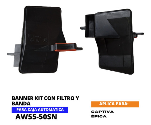 Banner Kit Filtro Y Banda Chevrolet Captiva pica Aw55-50sn Foto 6