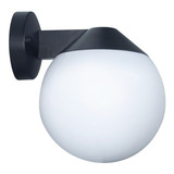 Aplique 1 Luz Globo Exterior Opal Apto Led E27 Deco Moderno