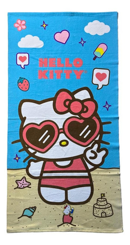 Toalla De Playa Piscina Sanrio Hello Kitty 140x70 M3