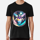 Remera Abeja Multicolor En El Espacio Algodon Premium