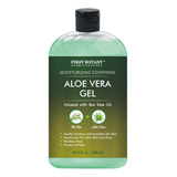 Gel De Aloe Vera 100 % Puro Con Aceite De Arbol De Te. Hidra