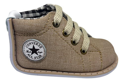 Tenis Bota Zapato No Tuerce Bebe Millenium Beige