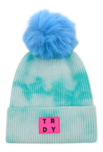 Gorro De Lana Trendy Original C/pompón Tejido Mujer Invierno