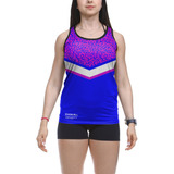 Camiseta Regata Beach Tennis Kimura Retro Animal Print