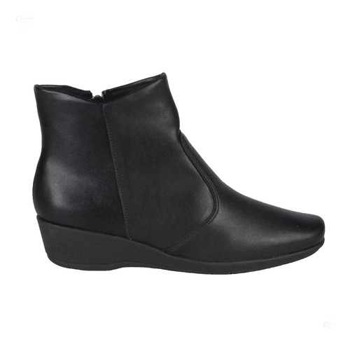 Bota Feminina Anabela Conforto Cano Curto Piccadilly 143200