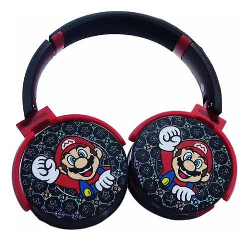 Fone De Ouvido Bluetooth Super Mario Bros Wireless Over Ear