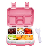 Redlemon Lonchera Para Niños Tipo Bento Box De 5 Divisiones,