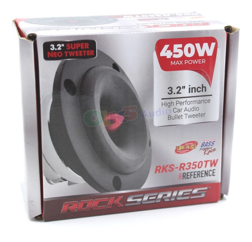 1 Tweeter Bala 3.2 PuLG. 110w. Rms Spl Rockseries Rks-r350tw Color Negro