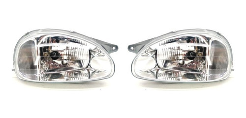 Par Faro Chevy Liso 1994-1997-2001-2002-02-2003-03 Cristal