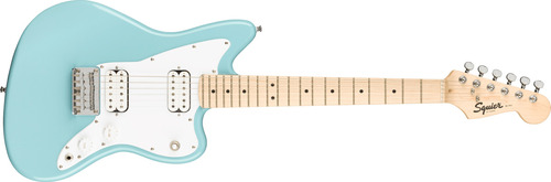 Squier Mini Jazzmaster Hh, Daphne Blue, Guitarra Eléctrica