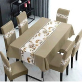 Set De Mantel Para Comedor Con 6 Fundas Para Silla