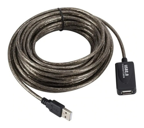 Cable Extension Usb Activa 2.0 Macho - Hembra 10 Metros 10m