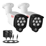 Tonton 2 Pack Led Ir Iluminador Gran Angular 8-leds 90 Grado