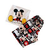 Pijama Animado Unisex Modelo Mickey Mouse - Talles 36 Al 50