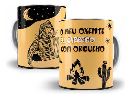 Caneca Tema Nordestino + Caixinha - Opção 02