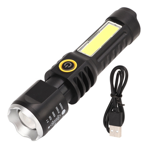 Linterna Telescópica Camping Torch, Luz Fuerte, Tipo C