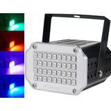 Flash 36 Leds Mini Regulable Boliche Fiesta Audioritmico Rgb