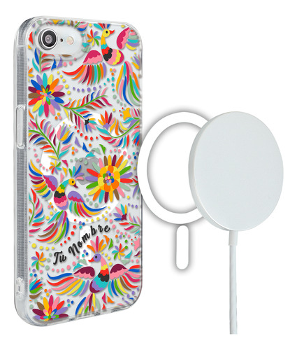 Funda Para iPhone Magsafe Tenango Colorido Mexicano Nombre