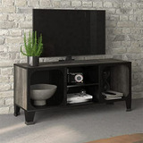 Mueble De Tv Vintage Gris 41.3 X14.2 X18.5 