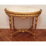 Mesa De Sala Estilo Louis Xvi  Madera Tallada