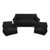 Funda Cubre Sillón Protectora Para Sofá / Pack 3+1+1