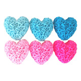 10 Mini Sabonetes Coração Floreado Lembrancinhas Perfumadas
