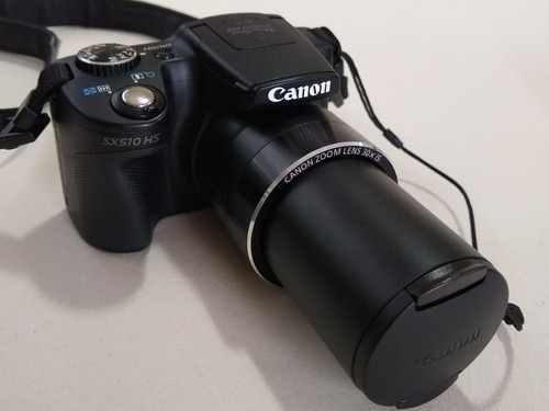 Câmera Canon Sx510hs Completa + Bolsa + Cartão De Memória