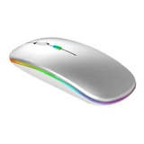 Mouse Bluetooth Recarregável Para Macbook Air 13 M1 - Prata