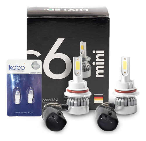 Kit Lamparas Luz Cree Led C6 Mini H3 H7 H11 20.000 Lumens