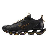 Tênis Mizuno Wave Prophecy 13 Color Preto/dourado - Adulto 38 Br