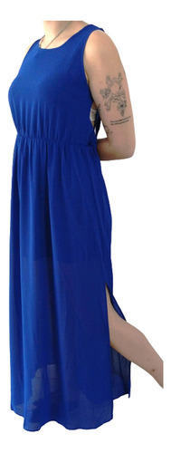 Vestido Azul Largo De Fiesta Talle L