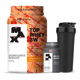 Top Whey Protein 3w - 900g - Max Titanium - Sabores Sabor Sorvete De Frutas